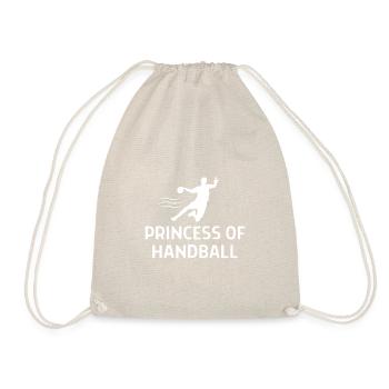 Handball Handballer Spruch Geschenk - Turnbeutel - Natur - Vorne