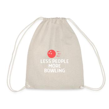 Bowling Sayings Bowling Bowler Skittles Gift - Drawstring Bag - nature - Front