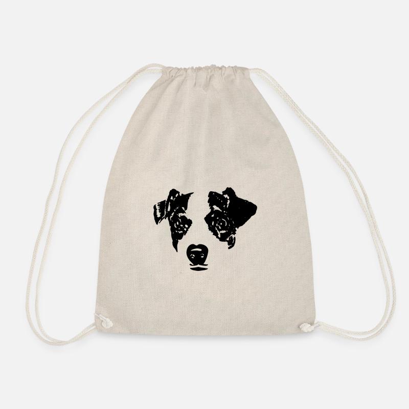 Jack Russel T-Shirt Gift Idea - Drawstring Bag - nature
