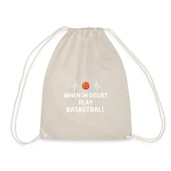 Basketball Spieler Basketballer Sprüche Geschenk - Turnbeutel - Natur - Vorne