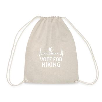 Klettern Kletterer Hiking Sprüche Geschenk - Turnbeutel - Natur - Vorne