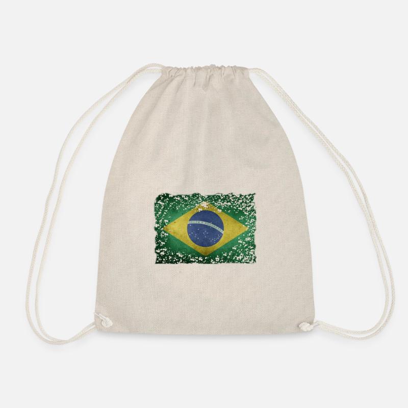 Brazil - Drawstring Bag - nature