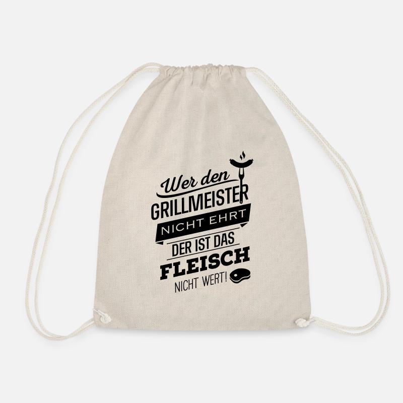 Wer den Grillmeister nich - Turnbeutel - Natur