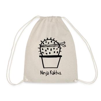 Ninja cactus - very dangerous - Drawstring Bag - nature - Front