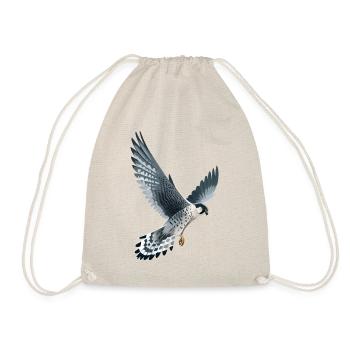 Wanderfalke im Flug - Turnbeutel - Natur - Vorne