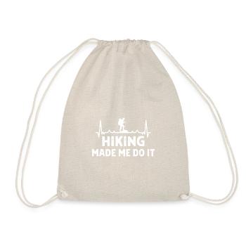 Klettern Kletterer Hiking Sprüche Geschenk - Turnbeutel - Natur - Vorne