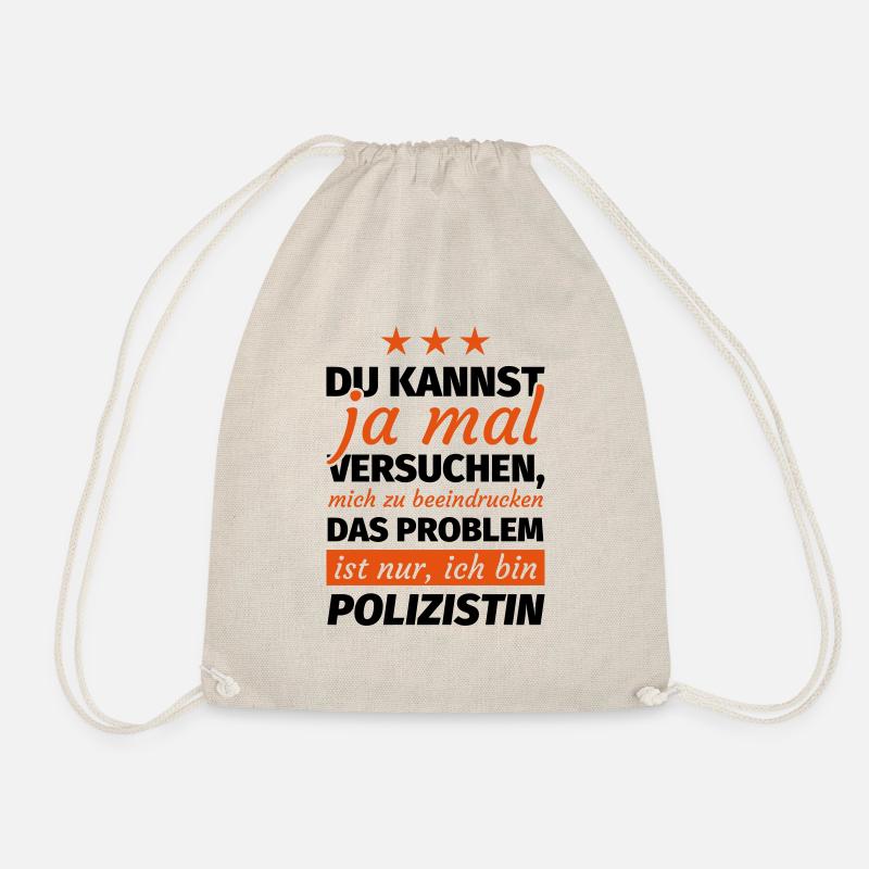 Polizistin - Turnbeutel - Natur