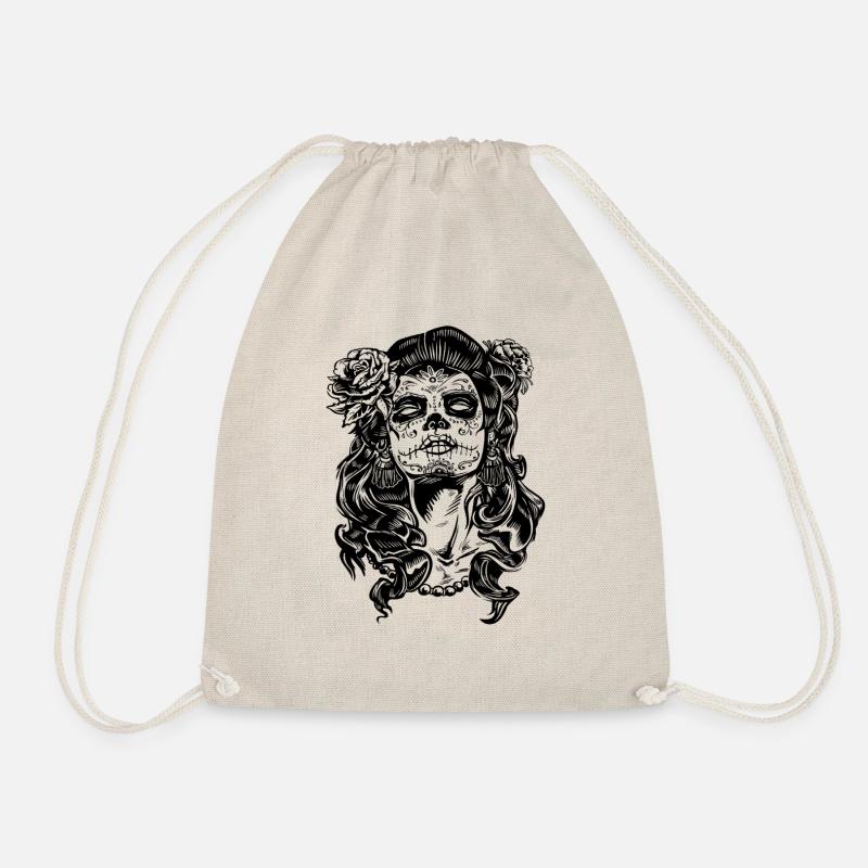 La calavera catrina Design - Turnbeutel - Natur