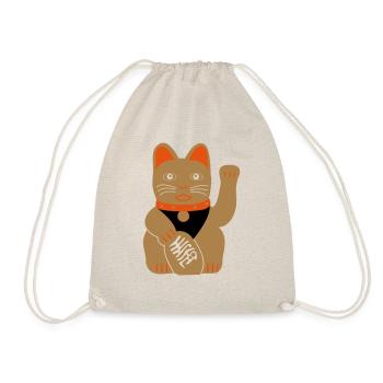 Waving cat - Drawstring Bag - nature - Front