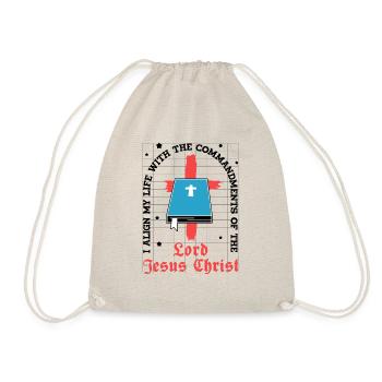 Bible Study Jesus Christ Christianity Faith - Drawstring Bag - nature - Front