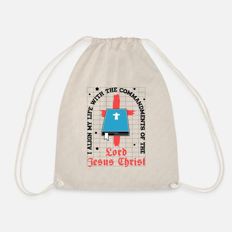Bible Study Jesus Christ Christianity Faith - Drawstring Bag - nature