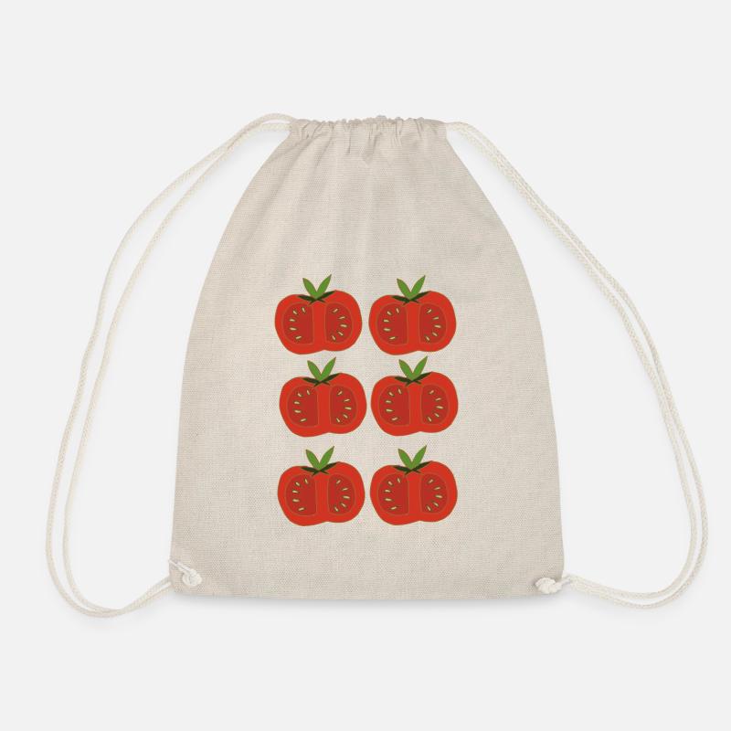 tomaten 6fach - Turnbeutel - Natur