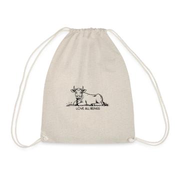 Amour tous les êtres – Vache dans l’herbe - Sac de sport léger - nature - Devant