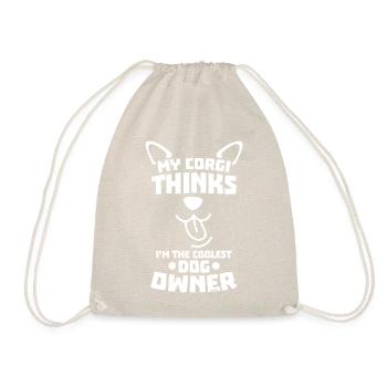 super cadeau pour les propriétaires de chiens Corgi - Sac de sport léger - nature - Devant