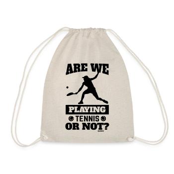 Dicton de tennis coquin pour les joueurs de tennis - Sac de sport léger - nature - Devant