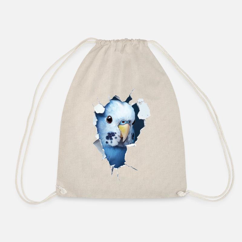 Budgerigar - Drawstring Bag - nature