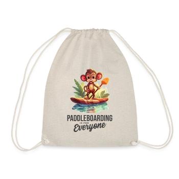 Paddleboarding is for Everyone - Drawstring Bag - nature - Front