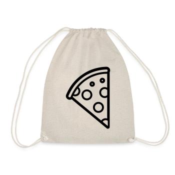 Pizza slice - Drawstring Bag - nature - Front