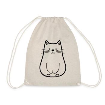 Katze - Turnbeutel - Natur - Vorne