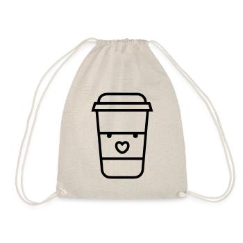 Kaffeebecher - Turnbeutel - Natur - Vorne