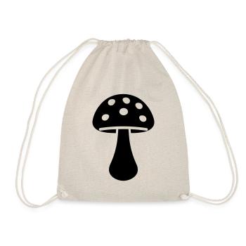 Mushroom - Drawstring Bag - nature - Front