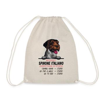 Ohne Spinone Italiano ist alles doof - Turnbeutel - Natur - Vorne