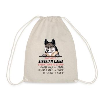 Ohne Sibirische Laika ist alles doof - Turnbeutel - Natur - Vorne