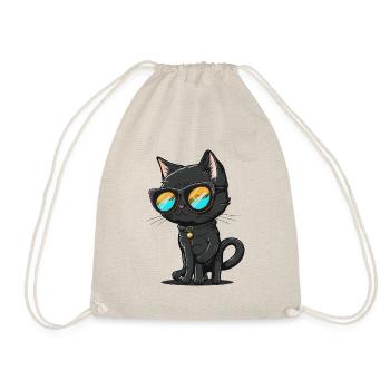 Feline Fashion - Drawstring Bag - nature - Front