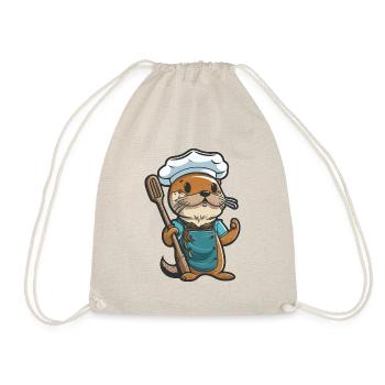 Otters Eats - Drawstring Bag - nature - Front