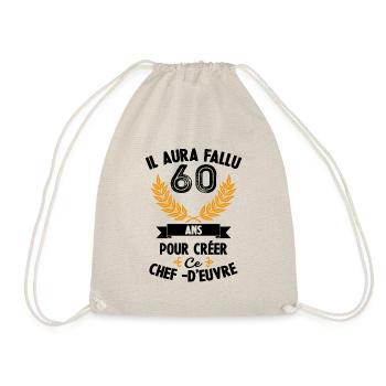 60 ans anniversaire 60 anniversaire cadeau 60 ans - Sac de sport léger - nature - Devant