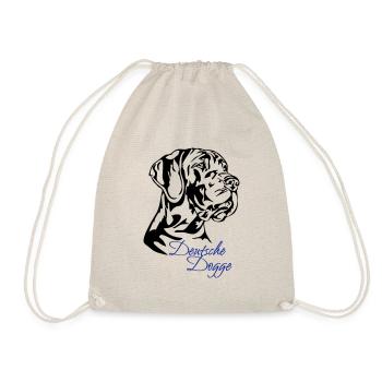 DEUTSCH DOGGE Hundeportrait Wilsigns Hund chiens - Sac de sport léger - nature - Devant