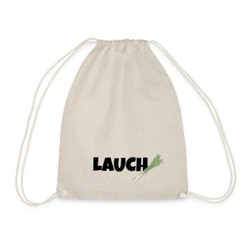 Lauch mit Lauch - Turnbeutel - Natur - Vorne
