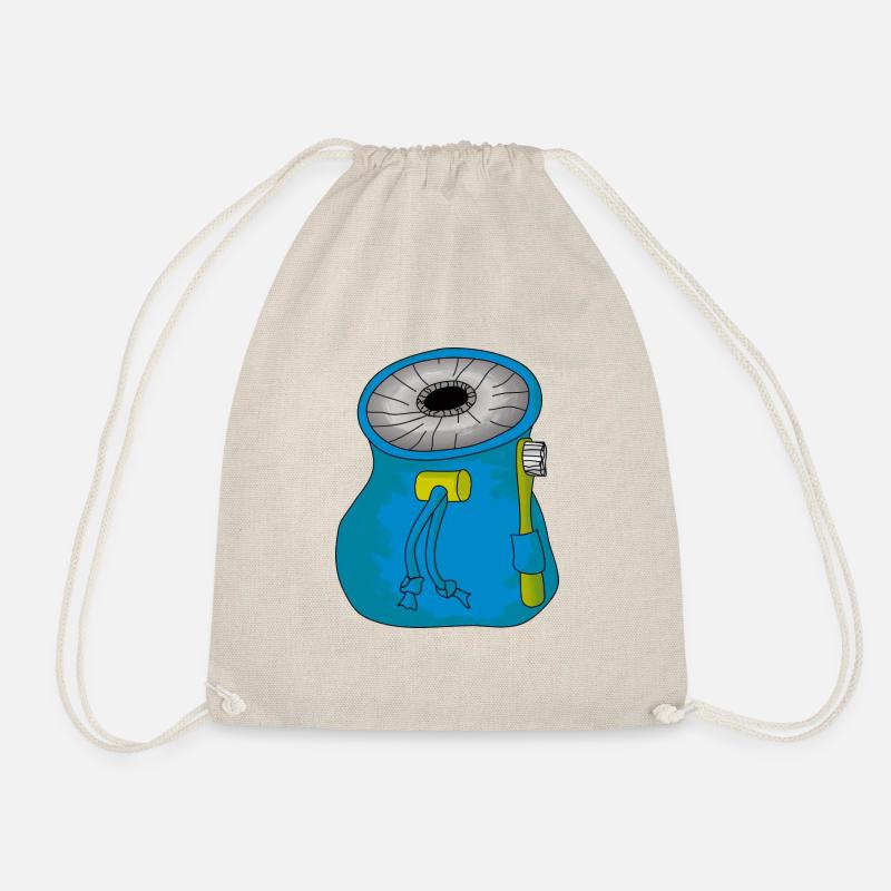 Puff Bag or Chalk Bag - Drawstring Bag - nature