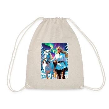 personalized design mother's gift - Drawstring Bag - nature - Front