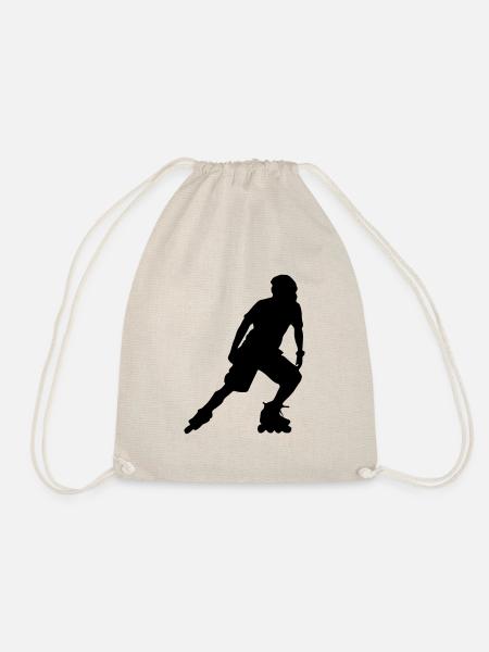 inline skating skates - Drawstring Bag - nature