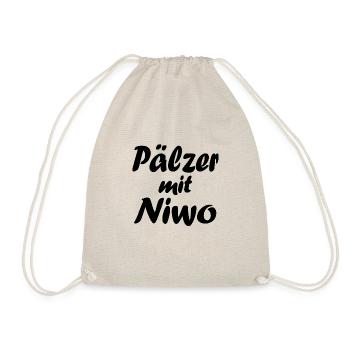 "Pälzer mit Niwo" - Pfälzer mit Niveau - Turnbeutel - Natur - Vorne