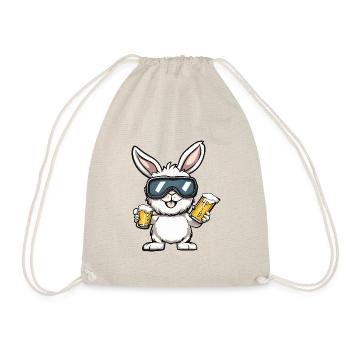 Hase Apres Ski Bier - Turnbeutel - Natur - Vorne