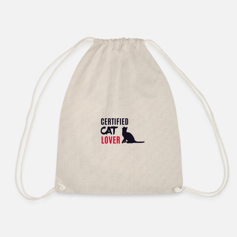 Certified cat lover - Turnbeutel - Natur