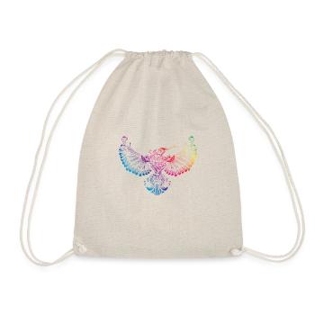 hummingbird bird mandla colorful - Drawstring Bag - nature - Front