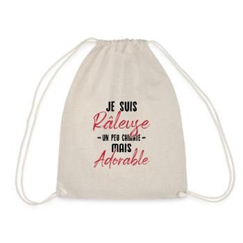 Je suis râleuse un peu chiante mais adorable - Sac de sport léger - nature - Devant