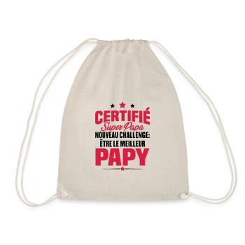 Cadeau nouveau challenge être le meilleur papy - Sac de sport léger - nature - Devant