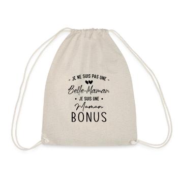 Cadeau belle maman je suis une maman bonus - Sac de sport léger - nature - Devant