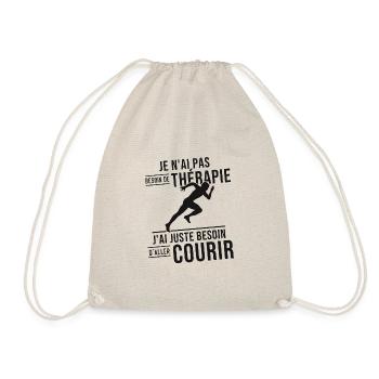 J'ai juste besoin d'aller courir, Humour cadeau - Sac de sport léger - nature - Devant