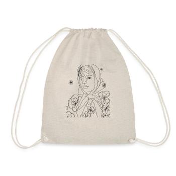Flower Girl - Drawstring Bag - nature - Front