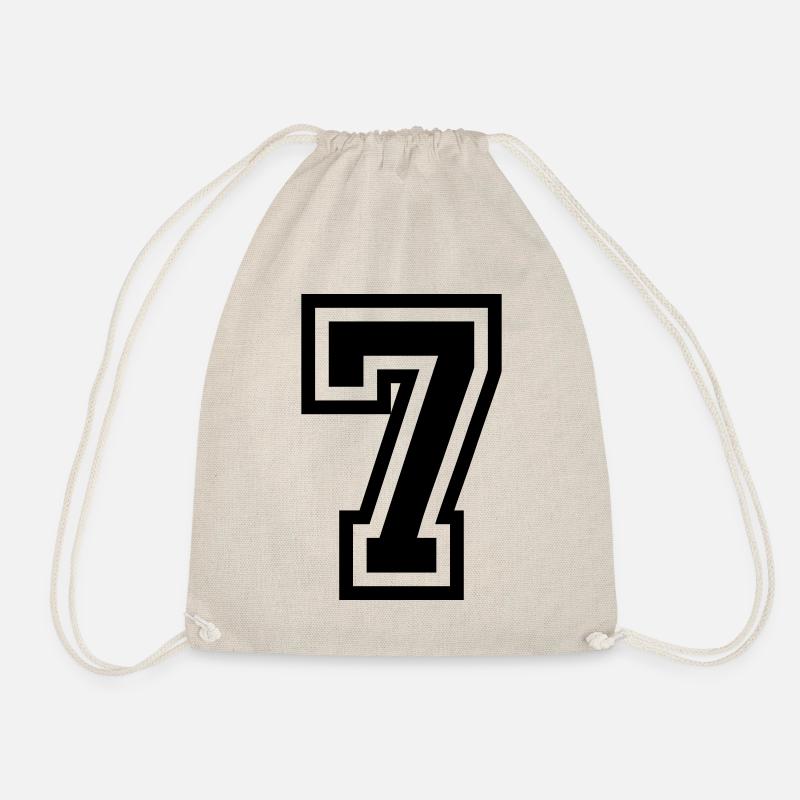 7 Zahl symbol - Turnbeutel - Natur