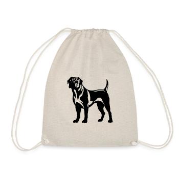 Bullmastiff Dog - Drawstring Bag - nature - Front
