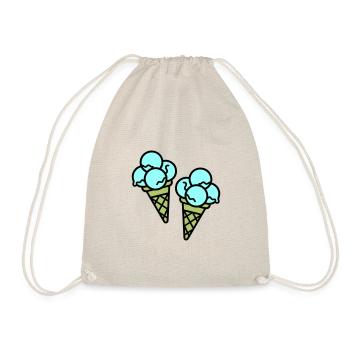 Eis Creme Ice Cream - Drawstring Bag - nature - Front