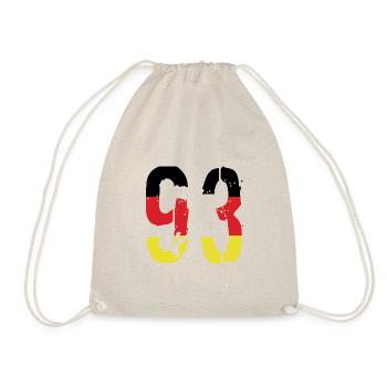 Maillot 93 Numéro Allemagne - Sac de sport léger - nature - Devant
