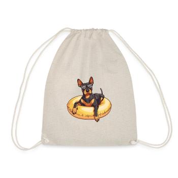 Doberman chien bande dessinée d’été - Sac de sport léger - nature - Devant