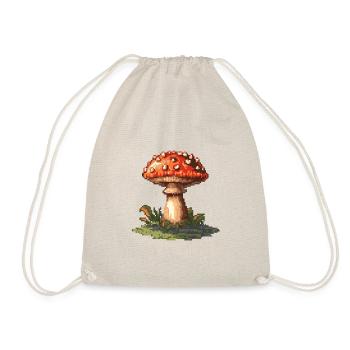 Pilz Pixel Gamer - Turnbeutel - Natur - Vorne